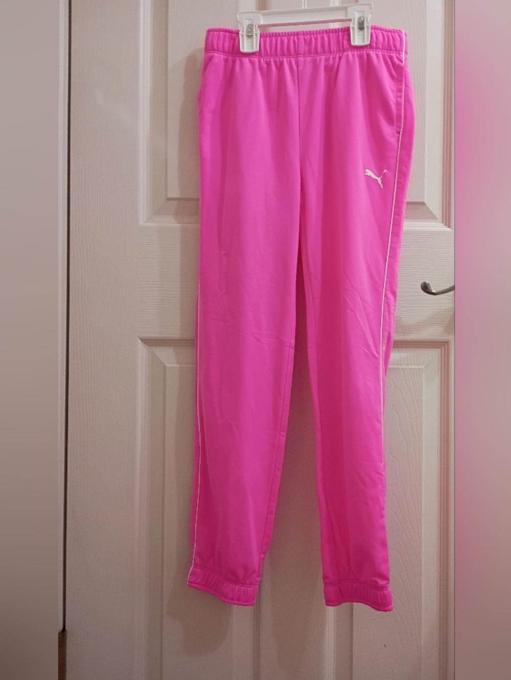 Puma Bright Pink Girls' Athletic Joggers